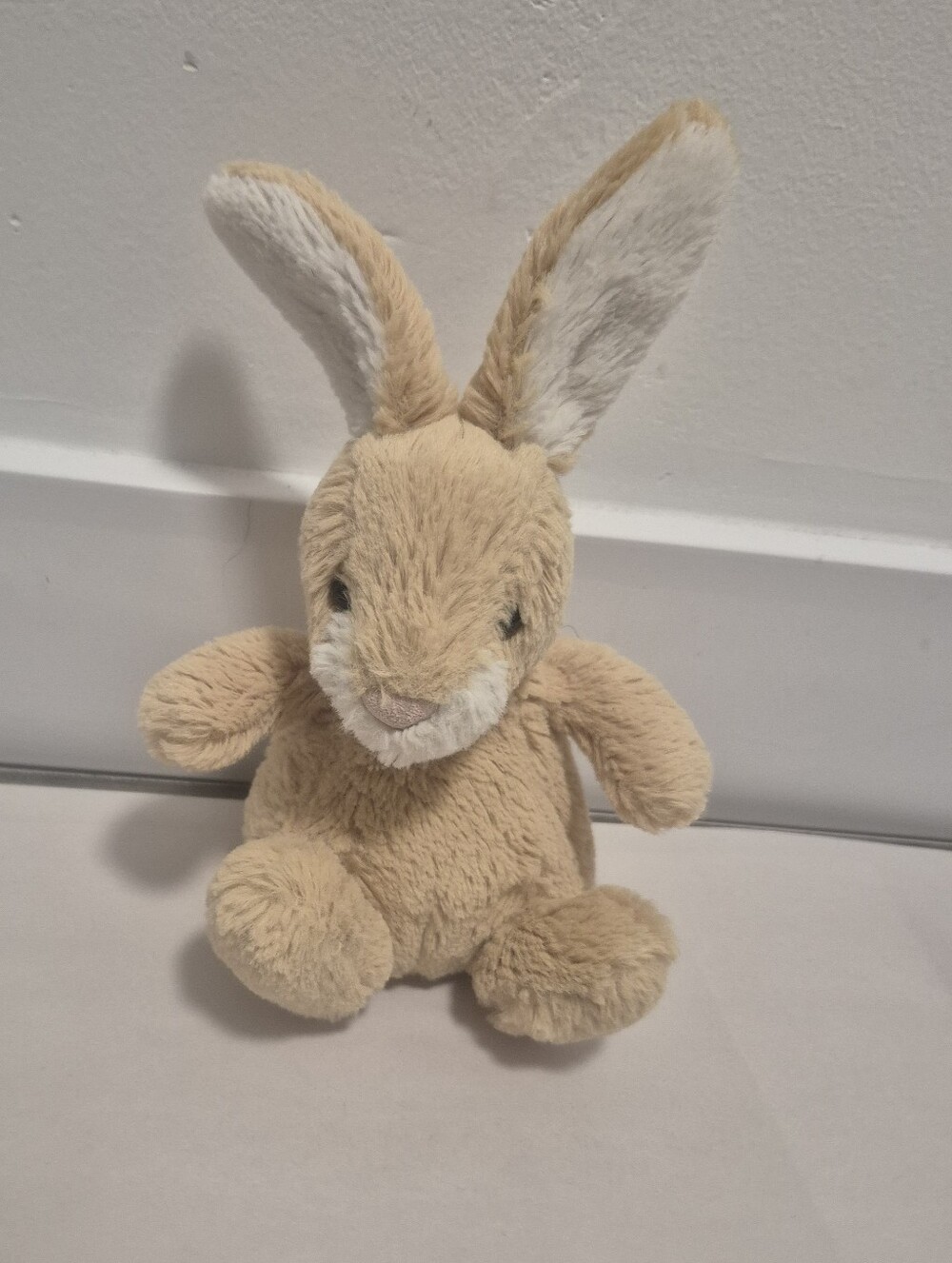 Rare Retired Jellycat Little Poppet Honey & Cream rabbit plush